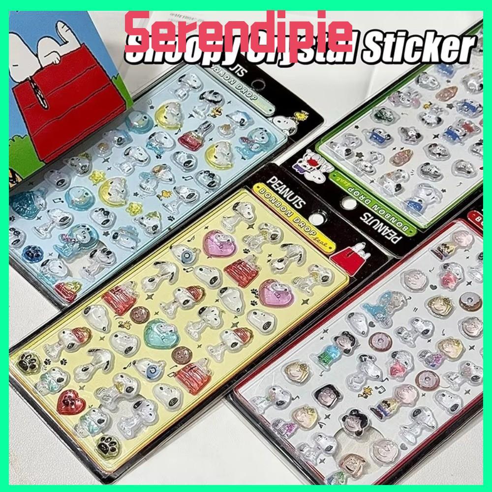 สติ๊กเกอร์ SERENDIPIE Tamagotchi, สติ๊กเกอร์คริสตัลใส Bonbon Drop Seal, การออกแบบการ์ตูน Decals บรรเ