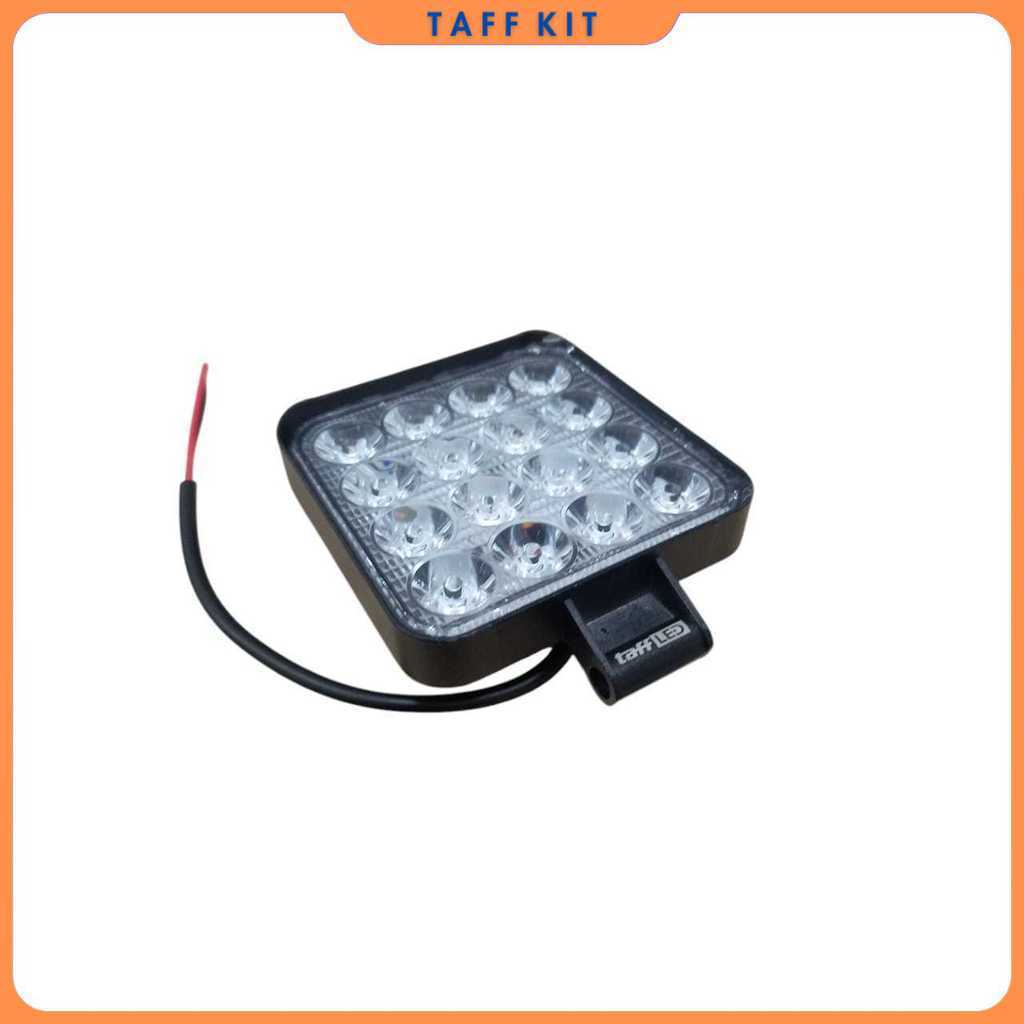 TaffiLED สปอตไลท์รถยนต์ LED Floodlight สีขาวนวล IP68 48W - D841