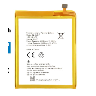 เหมาะสําหรับ TECNO Phantom 9 CC9 AB7 CAMON 12 Pro BL-34DT แบตเตอรี่โทรศัพท์มือถือ