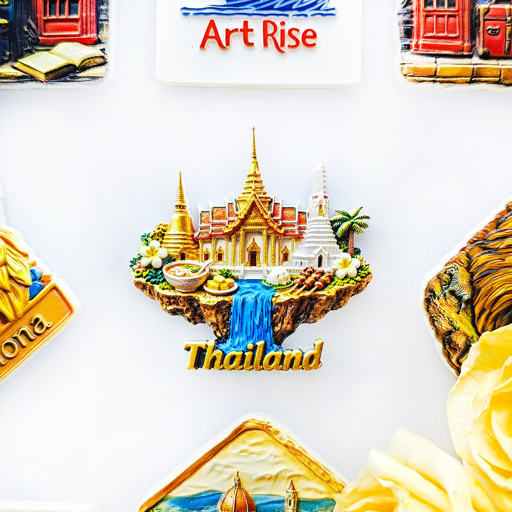 [Magnet]แม่เหล็กติดตู้เย็นดีไซน์สวย: น้ำตกเจดีย์ทอง เกาะลอยน้ำ ประเทศไทย ราคา ถูกที่สุด ดีลบีเคเค แกลเลอรีภาพที่ 2