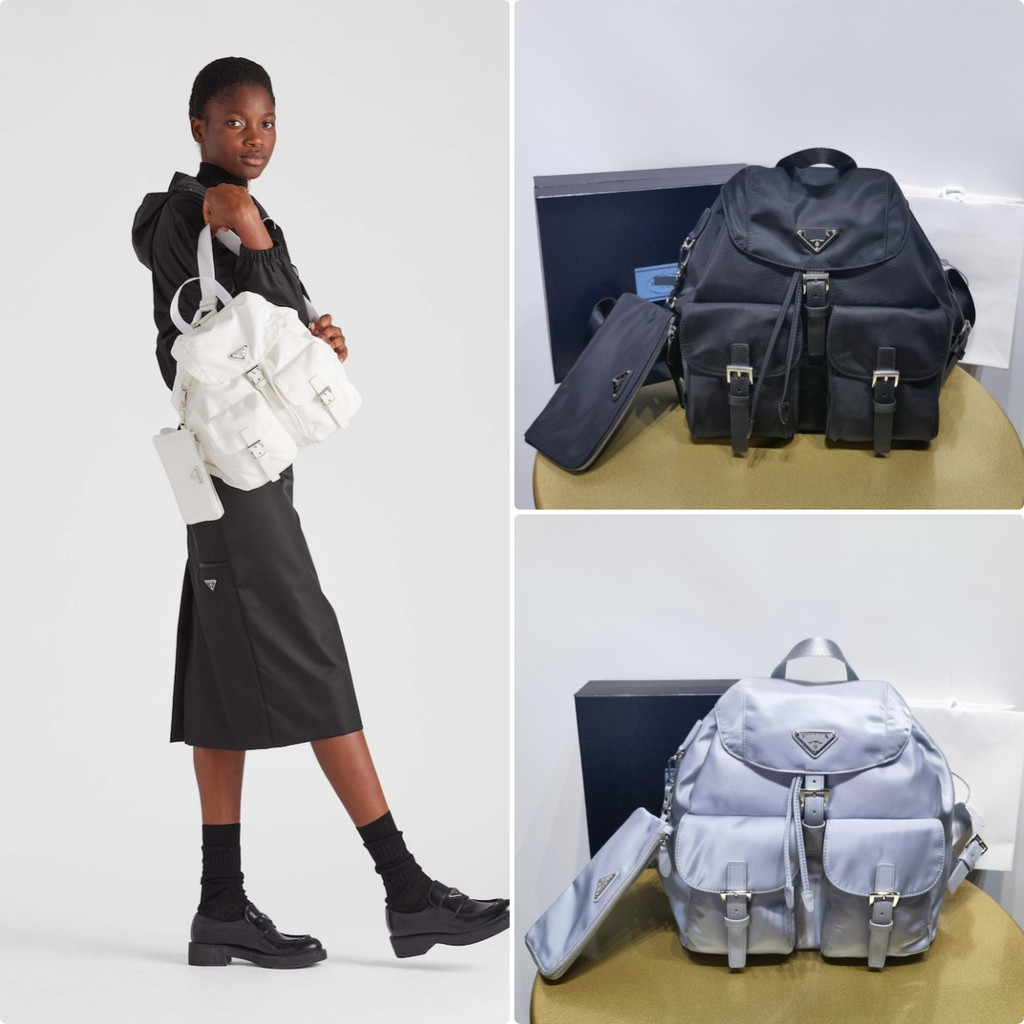 【ก่อนสั่งสอบถาม】ราคา6600 PPP 1BZ811 กระเป๋าเป้ผู้หญิง ไนลอนน้ำหนักเบา ดีไซน์เรียบหรู มีกระเป๋าเล็กห้