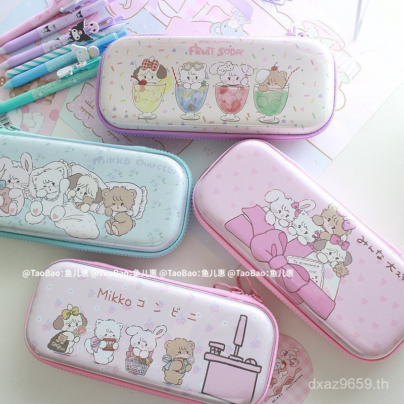 ความจุขนาดใหญ่การ์ตูนสไตล์ญี่ปุ่นนักเรียนประถมกรณีดินสอสาวกล่องเครื่องมือกล่องเก็บน่ารักอีวากรณีดินส