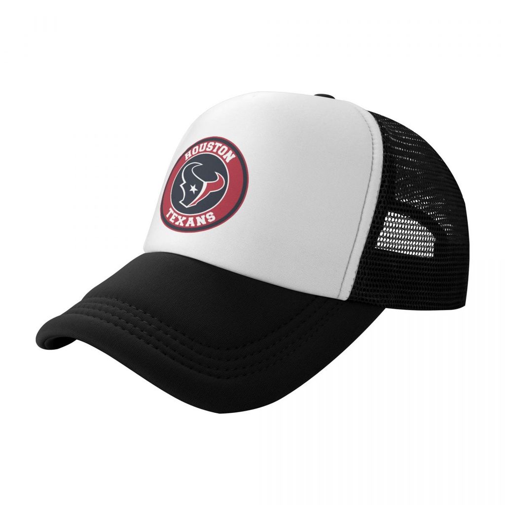 NFL Houston Texans Mesh Trucker Cap พร้อมป้องกันแสงแดด - เหมาะสําหรับเดินป่าและตั้งแคมป์
