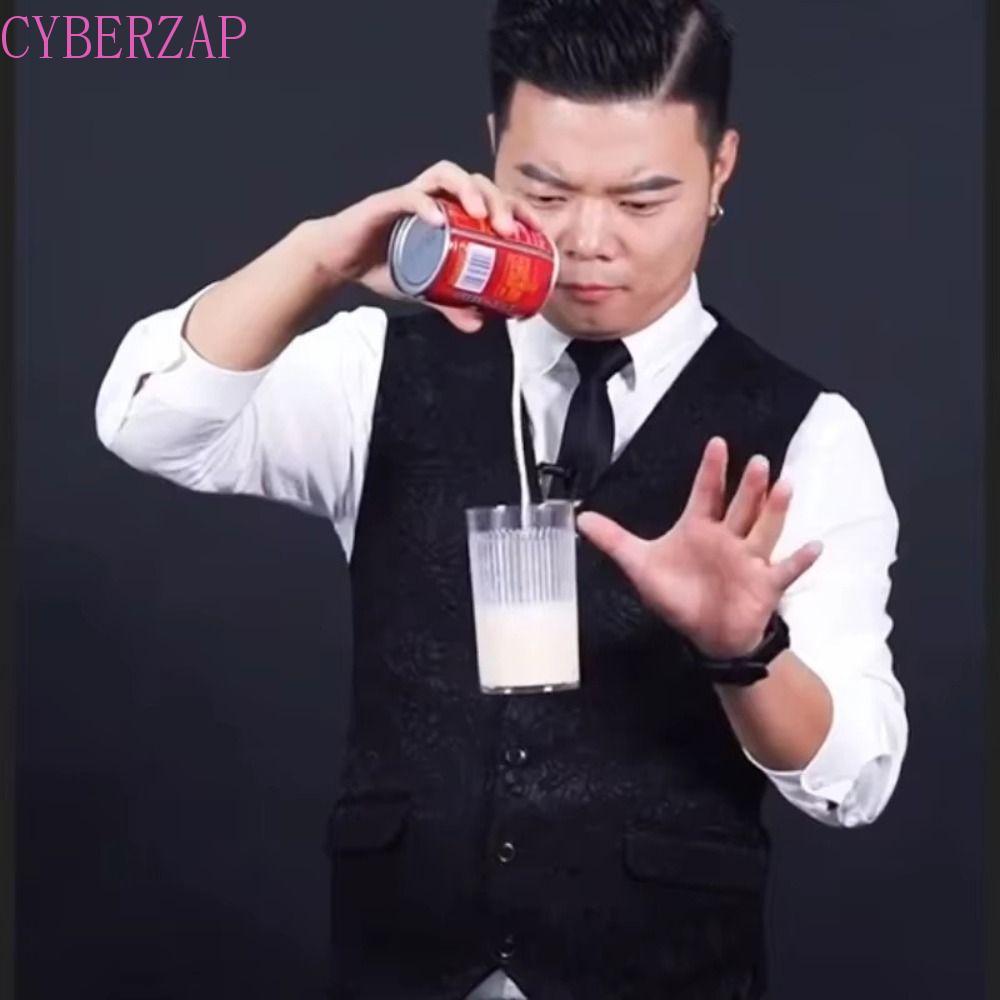 CYBERZAP Glass Floating Magic Tricks, Gimmicks Interactive Cup In The Air Magic, Party Bar Mentalism พลาสติก Close-up Magic ถ้วยลอย Street Stage