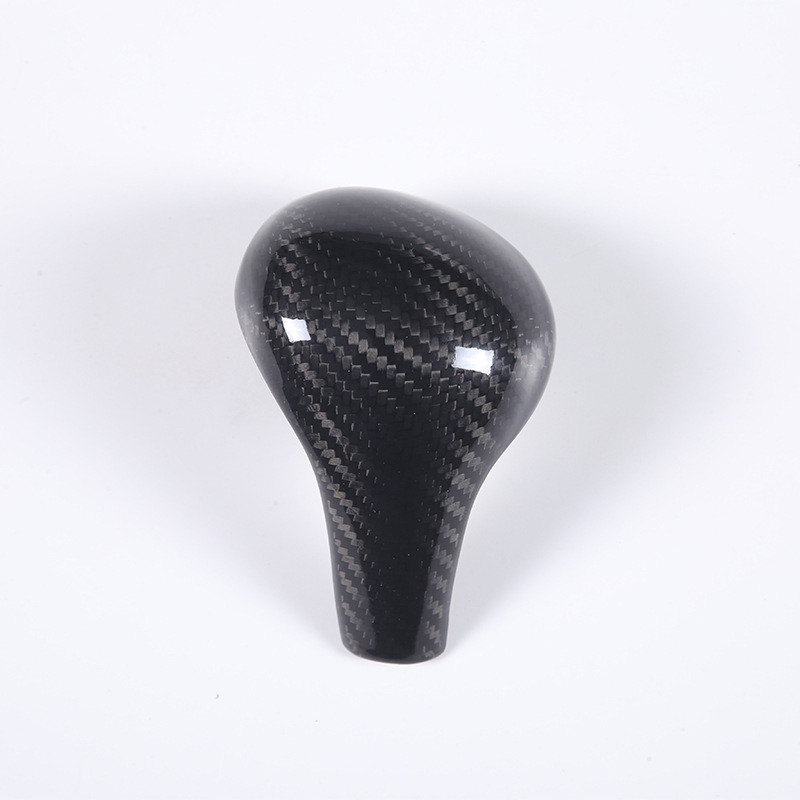 เหมาะสําหรับ 05-12 Audi A4L A5 A6L Q5 Q7 ฝาครอบหัวเกียร์คาร์บอนไฟเบอร์แท้ 1 ชิ้นชุด