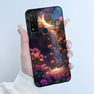สําหรับ TCL 20 R 5G T767H กรณีน่ารัก Love Cat กระต่ายรูปแบบตลกสีดํา Soft Matte ซิลิโคนฝาครอบโทรศัพท์สําหรับ TCL 20R 5G ปลอก