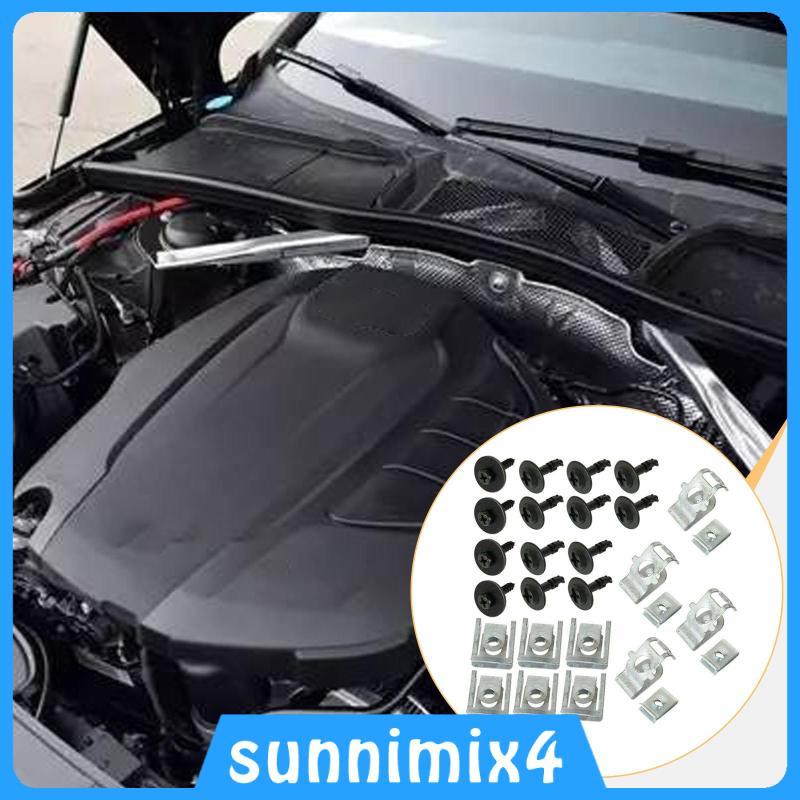 [H2Sports] คลิปยึดถาดเครื่องยนต์ 28x ชุดสกรู ติดตั้งง่าย ความทนทาน เปลี่ยน แบบพกพา อุปกรณ์เสริมสําหร