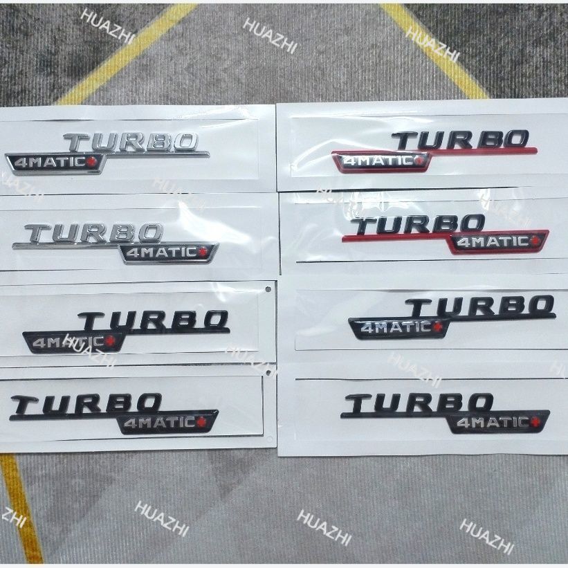 สําหรับ Mercedes-Benz E-Class / C-Class AMG, ด้านหลังป้ายสัญลักษณ์, E63s E43 E53 C63 สีดํารถหางโลโก้