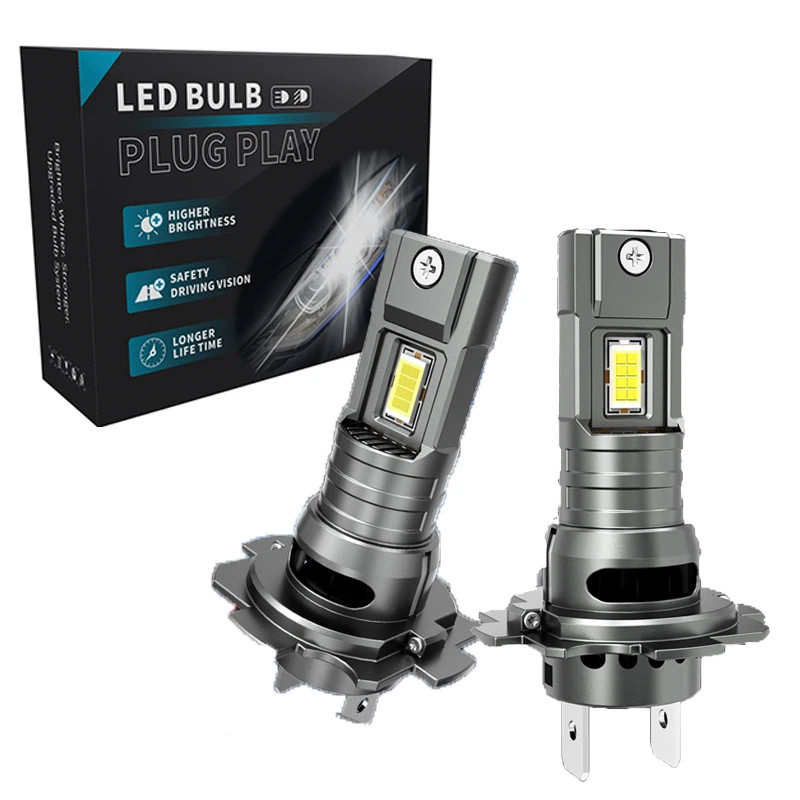 2 ชิ้น 60 วัตต์ 16000LM H7 LED ไฟหน้าหลอดไฟ CSP 3570 H7 LED Canbus สีขาว 6000 พัน H7 รถไฟ LED M2P