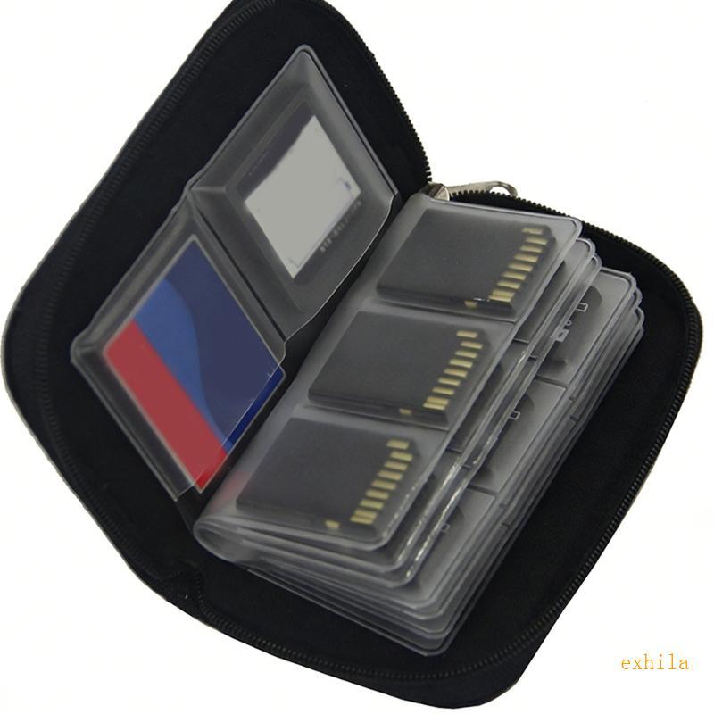 Exhila 22 Slot การ์ดหน่วยความจํากันน้ําและแบบพกพากรณีเหมาะสําหรับช่างภาพและนักเล่นเกม