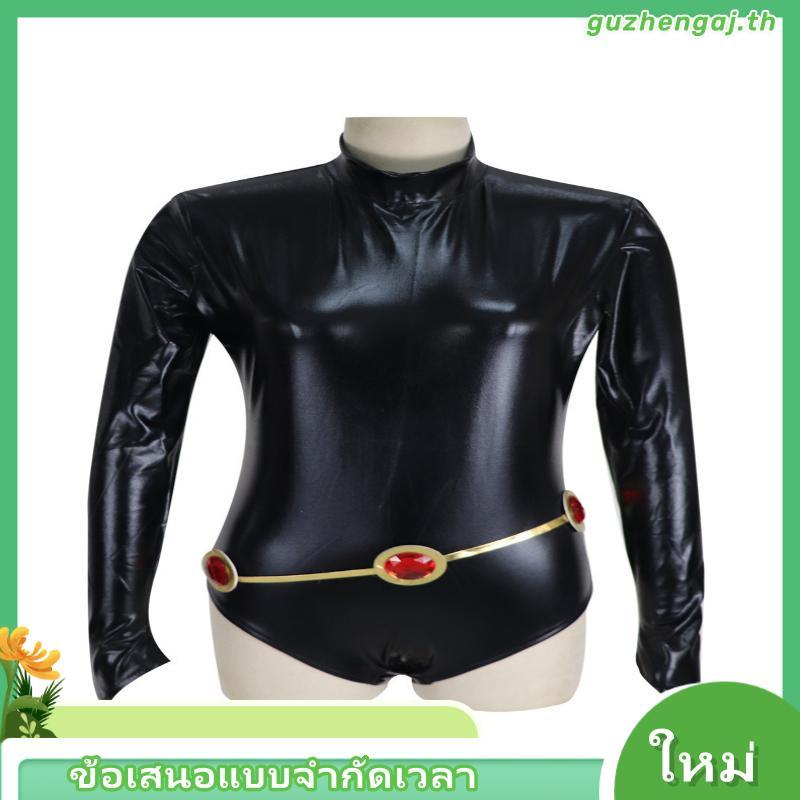 ZH【สินค้าพร้อมส่ง】ชุดคอสเพลย์อนิเมะ 2D จาก Hengda Raven Teen Titans ชุดคอสเพลย์ Raven ชุดคอสเพลย์ซูเ
