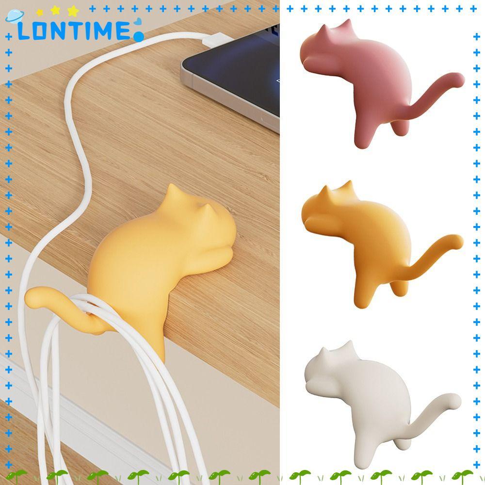 LONTIME Cat School Bag Hook, Multifunctional Seamless Bag Hook, Portable Punch-free Bag Organizer Ho