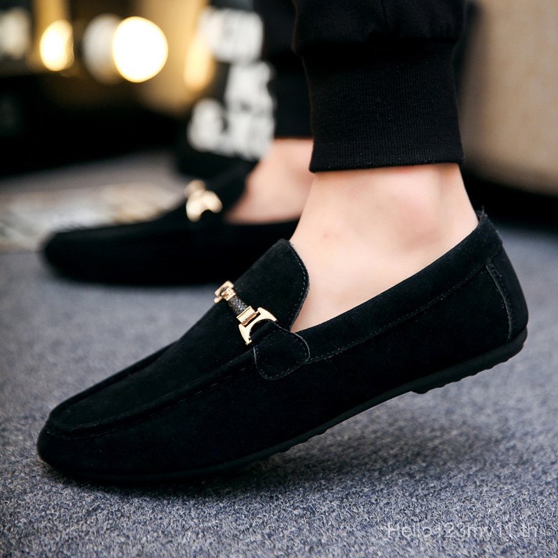 รองเท้าผู้ชายรองเท้าไม่มีส้น Slip-On Low-Top Driving Shoes 9HW2