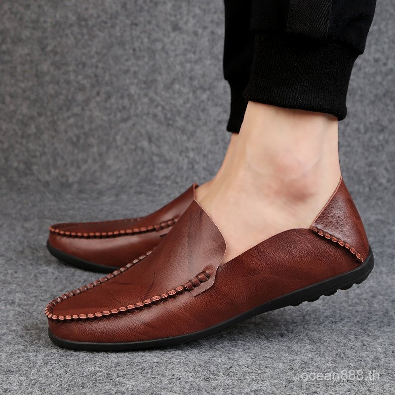 Fast Shipping Mens Loafer Leather Boat Driving Shoes Slip On Men Loafer X3XF