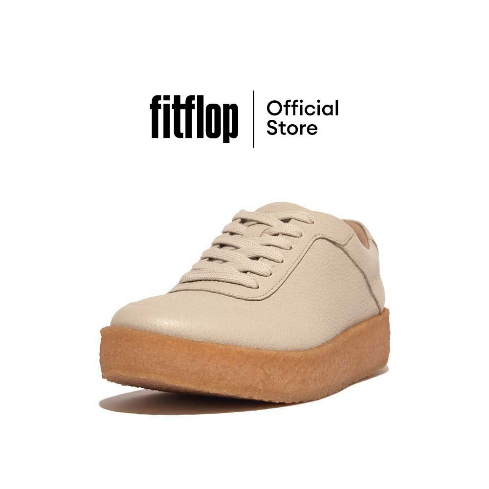 FITFLOP RALLY TUMBLED-LEATHER CREPE รองเท้าผ้าใบผู้หญิง รุ่น GL9-A20 สี STONE BEIGE