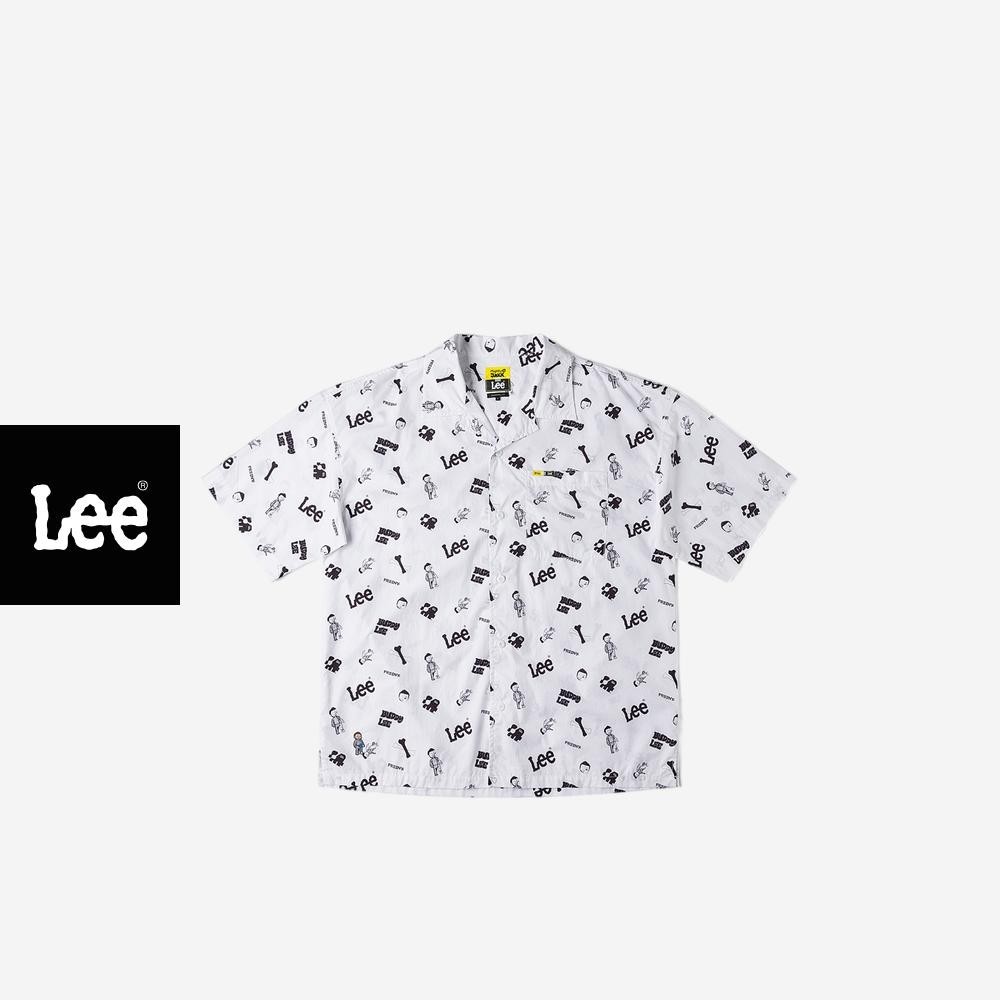 LEE เสื้อเชิ้ตแขนสั้นผู้ชาย คอลเลคชั่น Lee x Mighty Jaxx ทรง Comfort LE F125MSHST03 สีขาว – โปรปัง