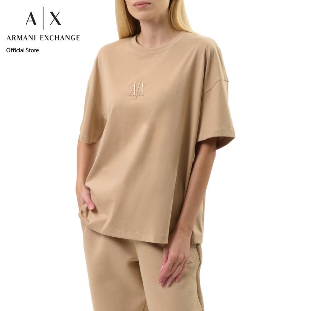 Armani Exchange เสื้อยืดผู้หญิง รุ่น XW001182-AF15085-U1051 - สีเบจ