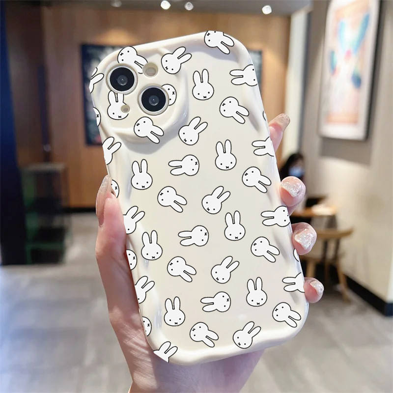 น่ารัก Miffy สําหรับ Samsung Galaxy S21 S20 Ultra Plus FE A12 A23 A22 A32 A31 A14 A02S A52 A72 5G เคสโทรศัพท์การ์ตูน INS ราคา ถูกที่สุด ดีลบีเคเค แกลเลอรีภาพที่ 4