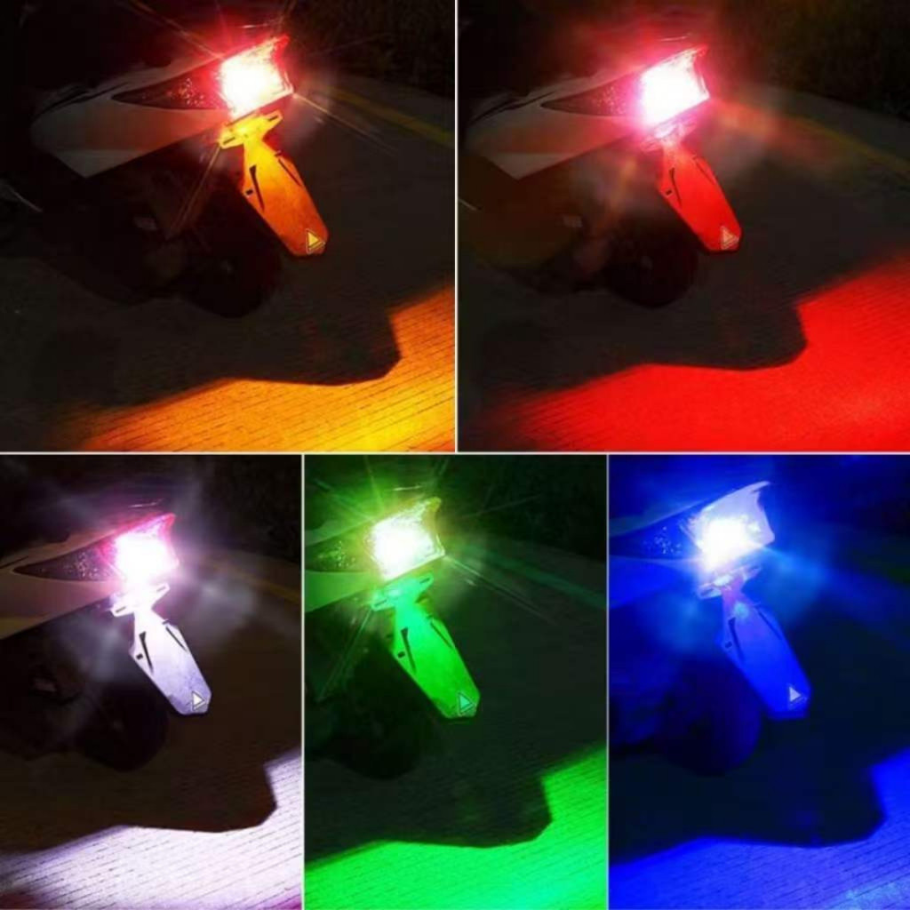 Tee Verse หลอดไฟเบรค ไฟท้าย LED (1ชิ้น ) ไฟกระพริบ สำหรับติดมอเตอร์ไซค์ หลอดไฟท้าย สว่างมาก มีหลายสี สินค้าพร้อมส่ง