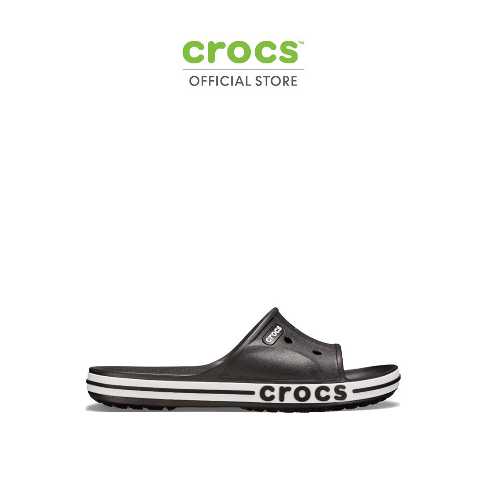 CROCS รองเท้าแตะผู้ใหญ่ BAYABAND SLIDE รุ่น 205392066 - BLACK/WHITE