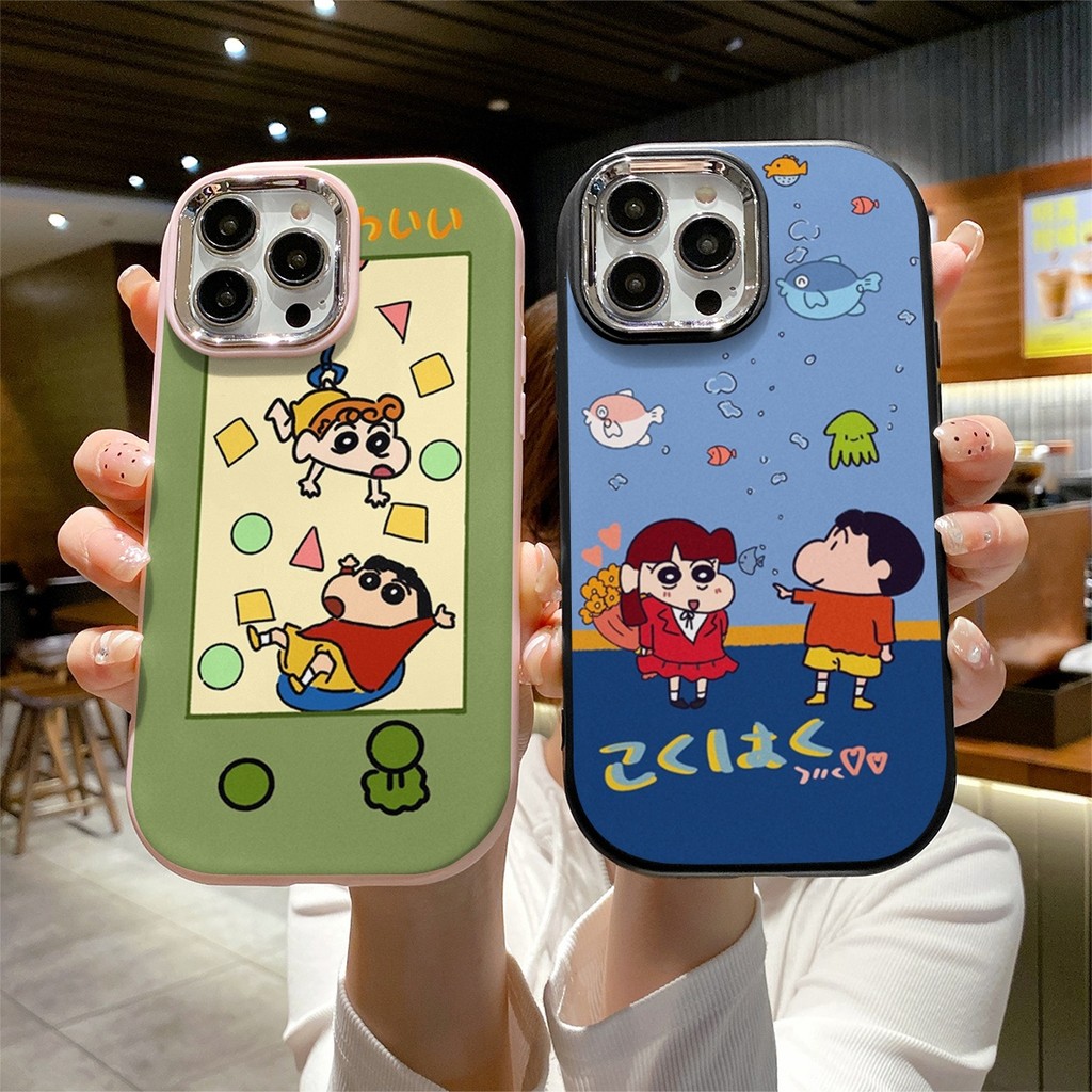 เคส VIVO Y15 Y02s Y91 Y22S Y12S Y20i Y17S Y16 Y91C Y15S Y17 เครยอนชินจังผู้น่ารัก เคสโทรศัพท์ซิลิโคน