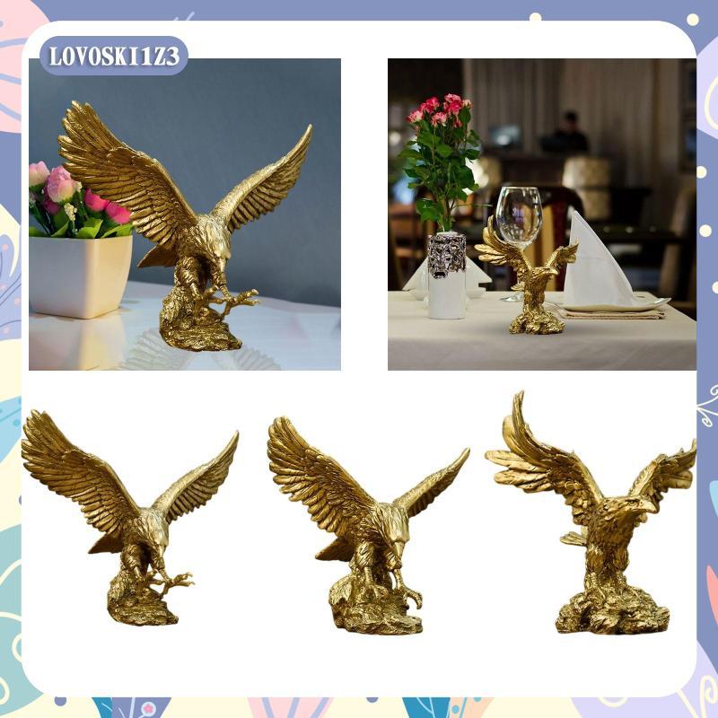 [lovoski1z3] Eagle Sculpture, รูปปั้น Creative Craft Collectable เครื่องประดับตุ๊กตาสัตว์สําหรับ Par