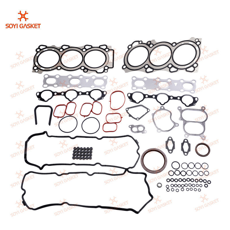 VQ40 10101-EA225 ชุดยกเครื่องเครื่องยนต์ส่วนประกอบฝาครอบวาล์ว Air Inlet Manifold Pad ไอเสีย Manifold