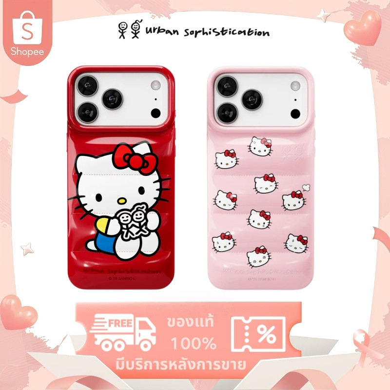 Urban Sophistication X Hello Kitty Phone Case เคสมือถือ ฝาครอบมือถือ【ของแท้ 100 %】