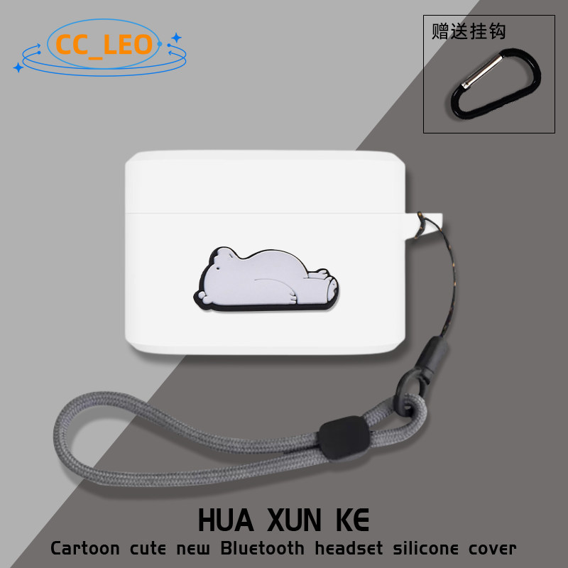 for Realme Buds T200 Case Cartoon Astronaut Bear Piggy Silicone Soft Case Suitable for Realme Buds T
