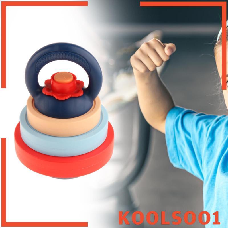 [Koolsoo1] Kids Kettlebell Dumbbell Fitness Set,Toddlers Workout Kettlebell Dumbbell Playset ,
