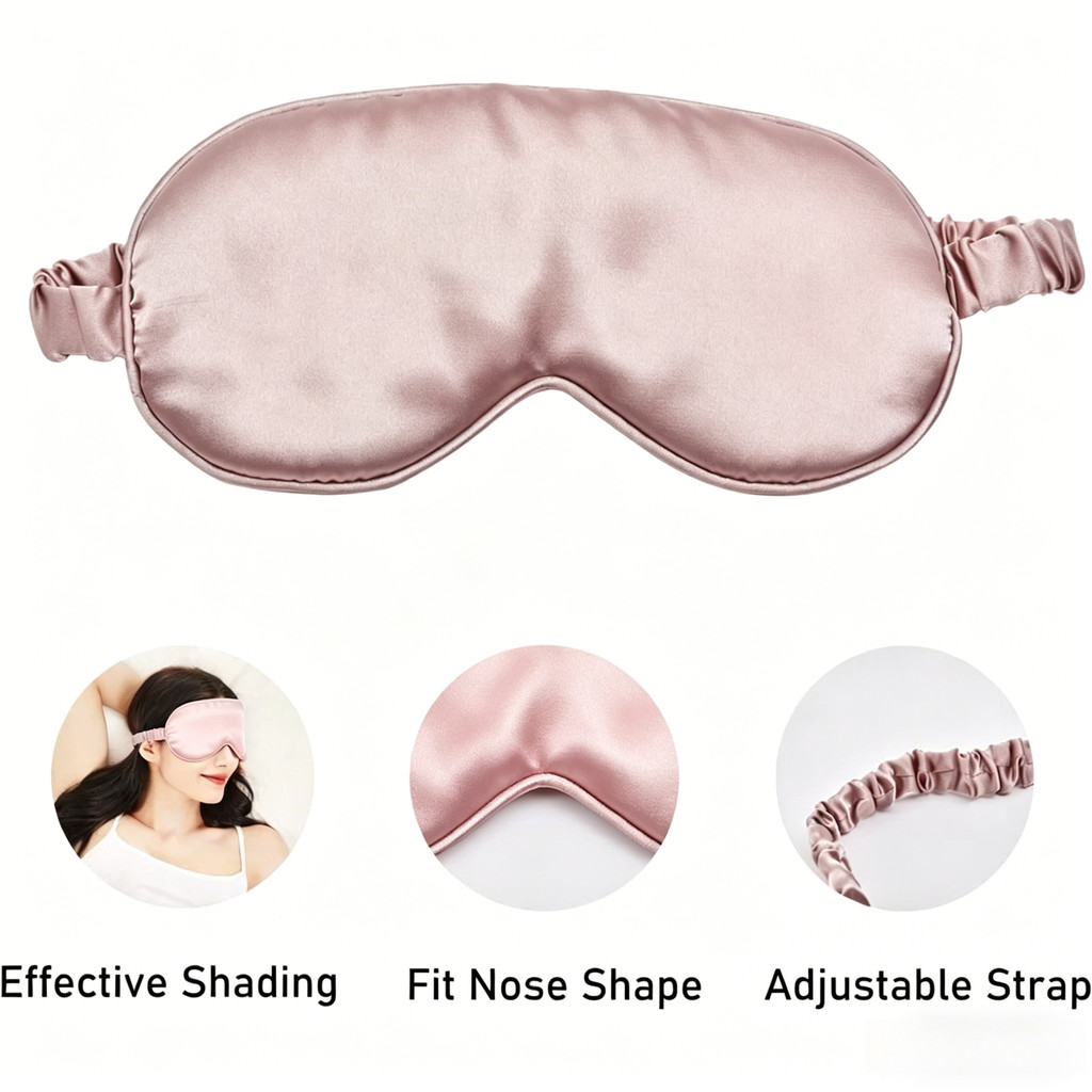 SGSilk Eye Mask,Soft Sleeping Silk Eye Mask,Travel Sleep Mask,Blindfold Sleep Eye Mask