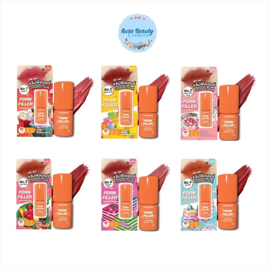 Thai moni Pdrn Filler Plumping Glazzy Tint - ลิปฟิลเลอร์ปากฟู ปากฉ่ำ อิ่มฟู เหมือนเติมฟิลเลอร์