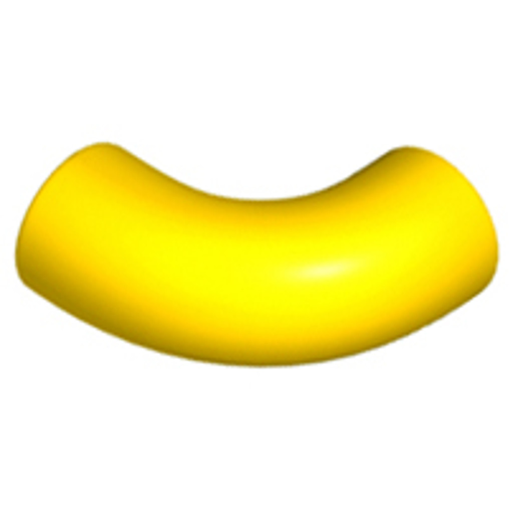 Brick2cube Part - Brick, Round Tube 1 x 1 d. 90 degrees Elbow Macaroni - No Stud - Type 2 - Axle Hol
