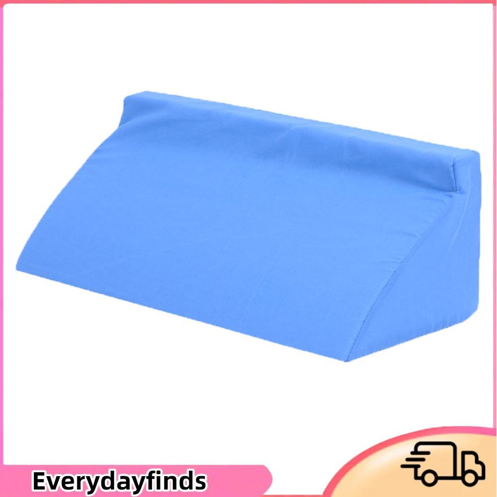 Everydayfinds Everydayfinds หมอนเตียง Yinhing โฟมสีฟ้าซิปถอดซักได้นอนสำหรับพยุงหลังเหมาะพักผ่อนสบาย 50 X 25 15 ซม. / 19.7 .8 5.9 นิ้วการผ่อนคลายและการนอนหลับแบบสนับสนุน (50 x 15)