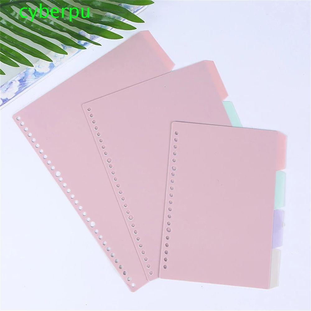 CYBERPULSE Binder Index Page B5 A5 A4 เครื่องใช้สํานักงานบุ๊คมาร์คเครื่องเขียน 4 ชิ้น/เซ็ต Coil Book