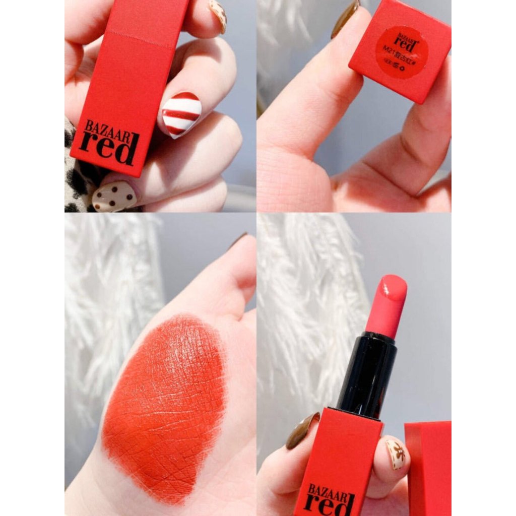 ลิป ลิปสติก BAZAAR BAZAAR ลิปสติกเนื้อแมท 10 สีลิปสติก