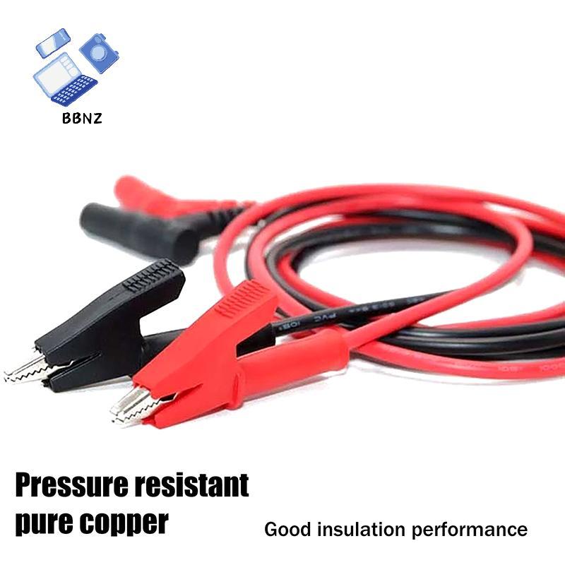 [BBNZ] 20A 90 ซม.จระเข้คลิปกล้วยปลั๊กทดสอบสายเชื่อมต่อตะกั่ว Dual Probe 4 มม.จระเข้คลิปสําหรับมัลติมิเตอร์เครื่องมือวัด TH