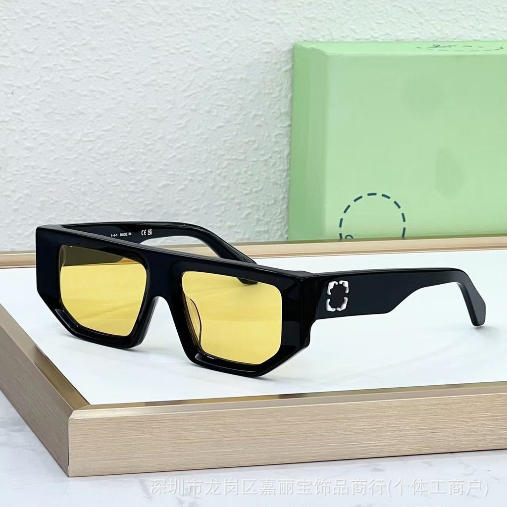 UYGY OFF-WHITE OERI13F The new square high-end fashionable sunglasses for men and retro-style sungla