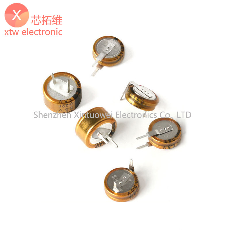 Super  capacitor  0.22f5.5V 5.5V0.22F 5.5โวลต์ 0.22F ตัวเก็บประจุตัวเก็บประจุfarad