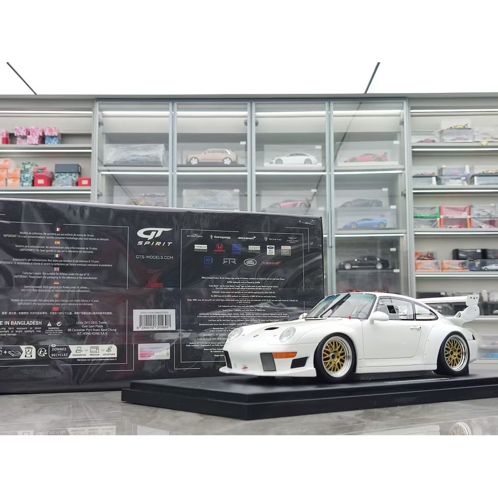 [คลังสินค้าพร้อม 1] GT Spirit 1/18 Porsche 911 [993] GT2 EVO สีขาว ราคา 790 GT532