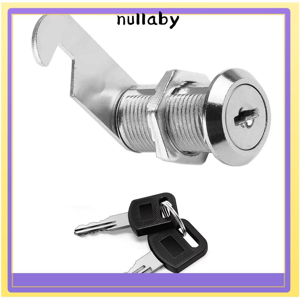 NULLABY Cam Lock, Silver Easy Replacement Cabinet Locker 2 Keys Metal Cabinet Single Open Locker Loc