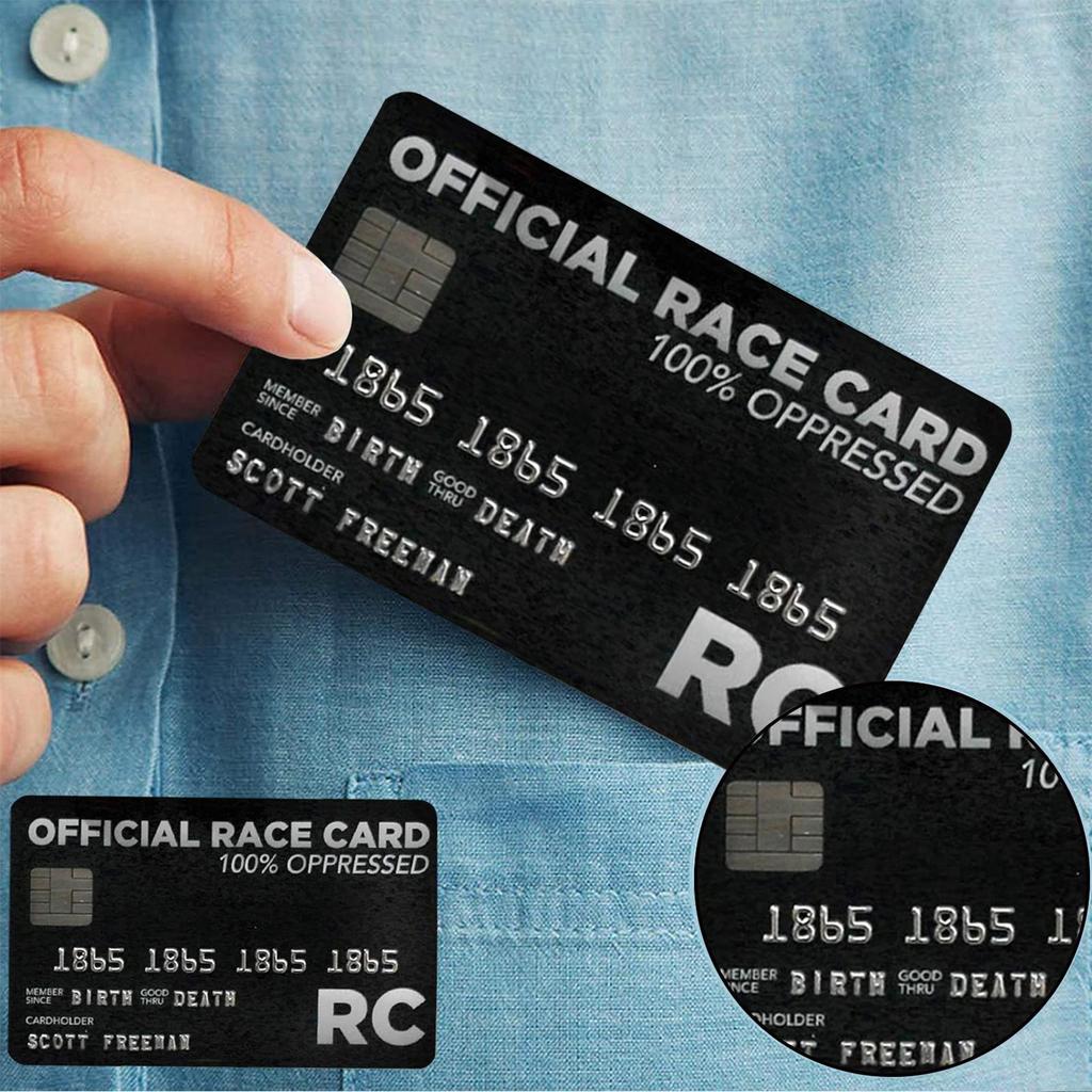 บัตรเครดิตปลอม ตลกสีขาวแรงบันดาลใจการแข่งขันการ์ดข้อความสร้างแรงบันดาลใจและบัตรขอโทษโจ๊กกระเป๋าสตางค์แรงบันดาลใจการ์ดสําหรับแม่พ่อพี่ชายน