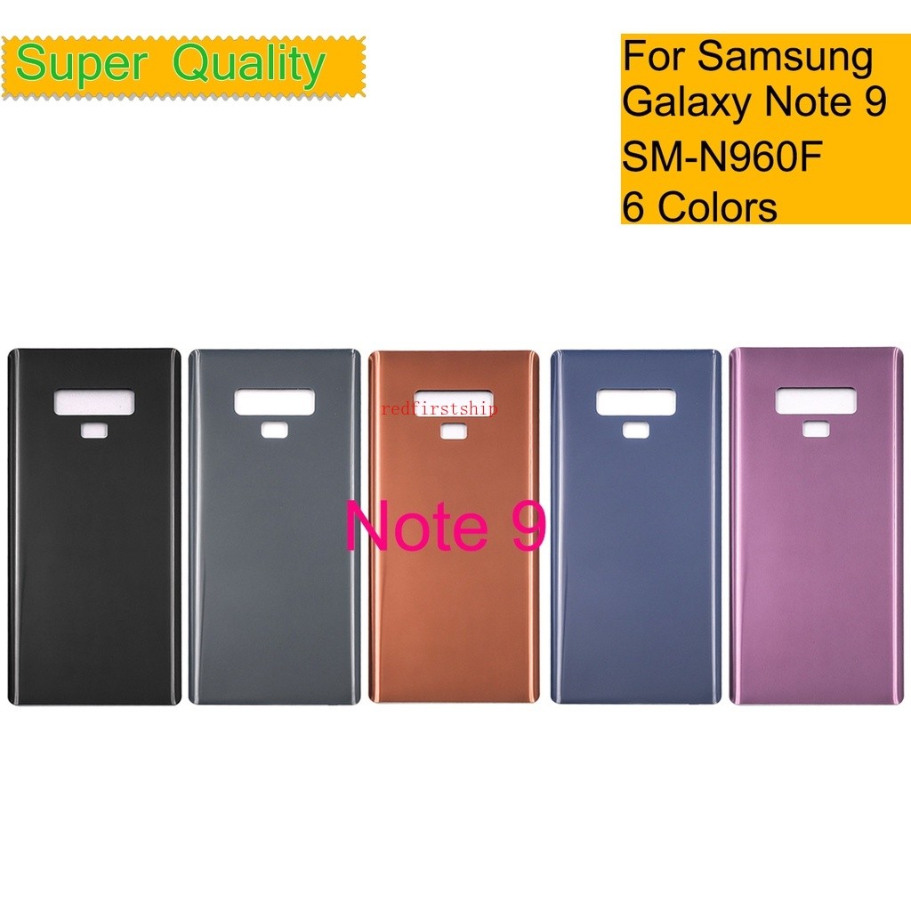 สําหรับ Samsung Galaxy หมายเหตุ 9 N960 N960F SM-N960F แบตเตอรี่ด้านหลังด้านหลังประตูด้านหลังกรณีแชสซ