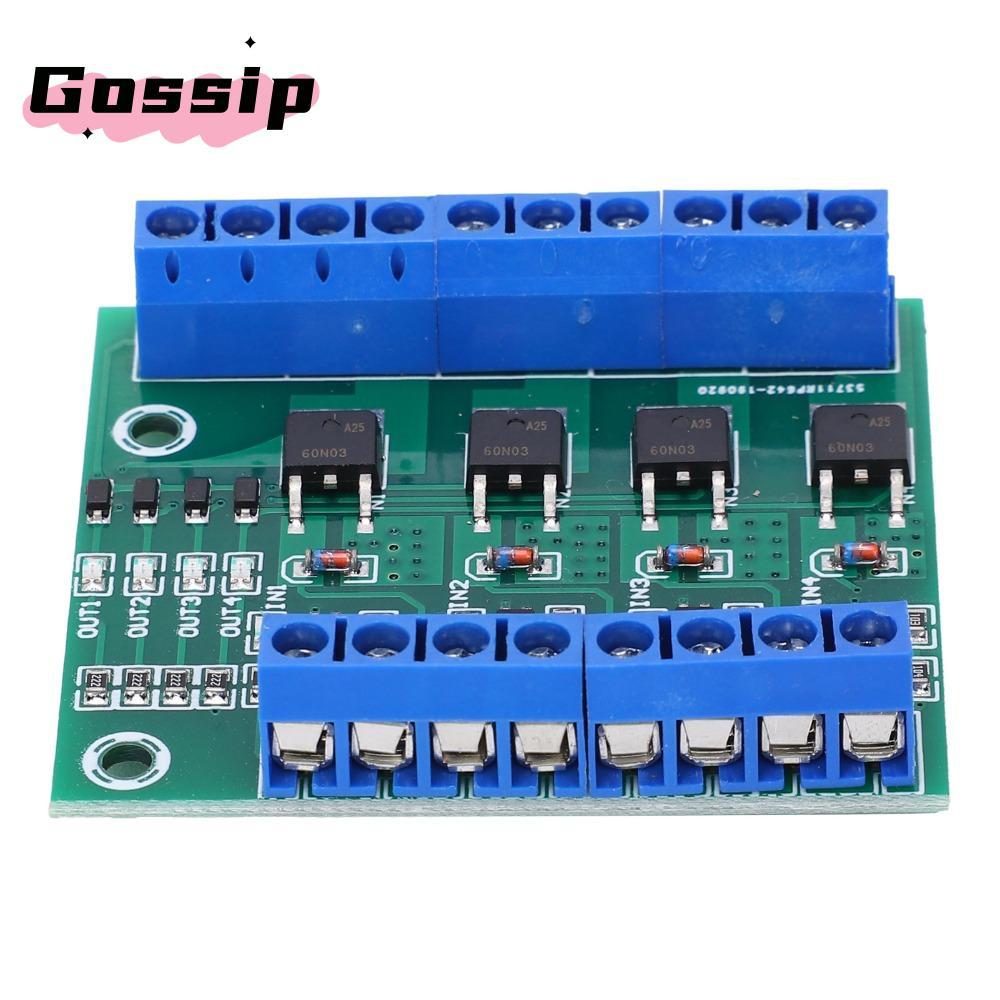 GOSSIP Field Effect Tube Module, PWM 3-20V 0~1KHZ 4‐Way MOS Tube Module, Electronic Circuit 4-Channe