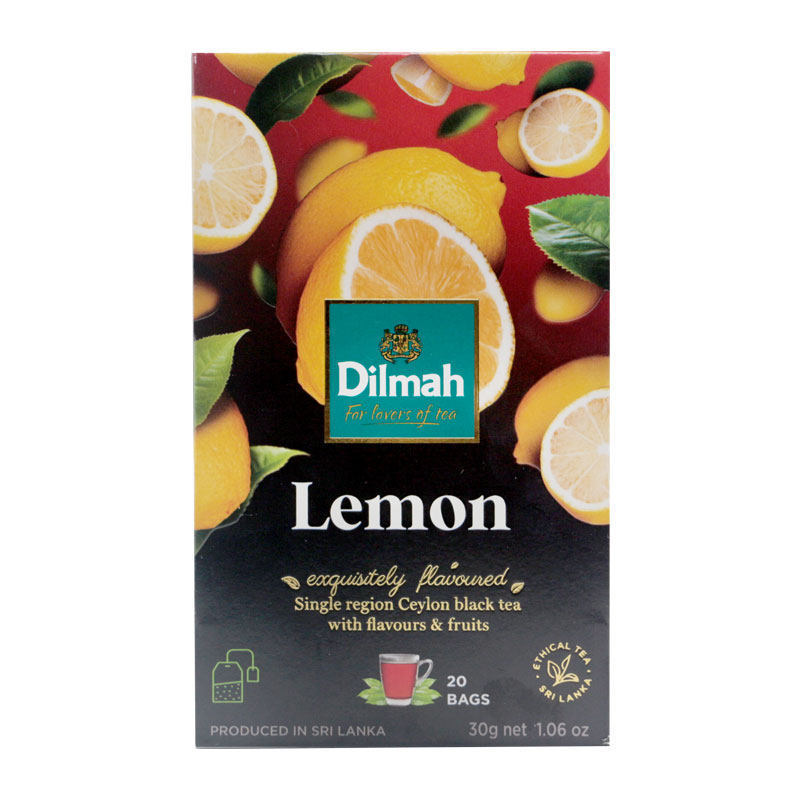 Dilmah Dilmah Ceylon Black Tea ถุงชามะนาว 20 ถุง/กล่อง Ceylon Black Tea Making Tea ผลไม้ชาถุงชา