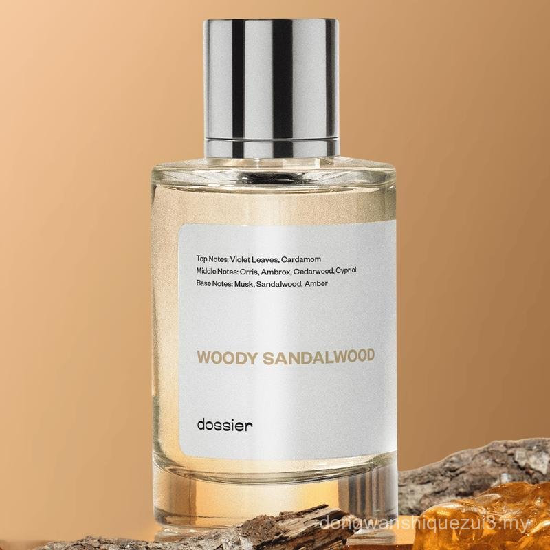 ไม้จันทน์ Woody, Dossier, น้ําหอม Unisex, Eau de Parfum, 50ml, ไม้จันทน์, ใบสีม่วง, กระวาน, Orris, A
