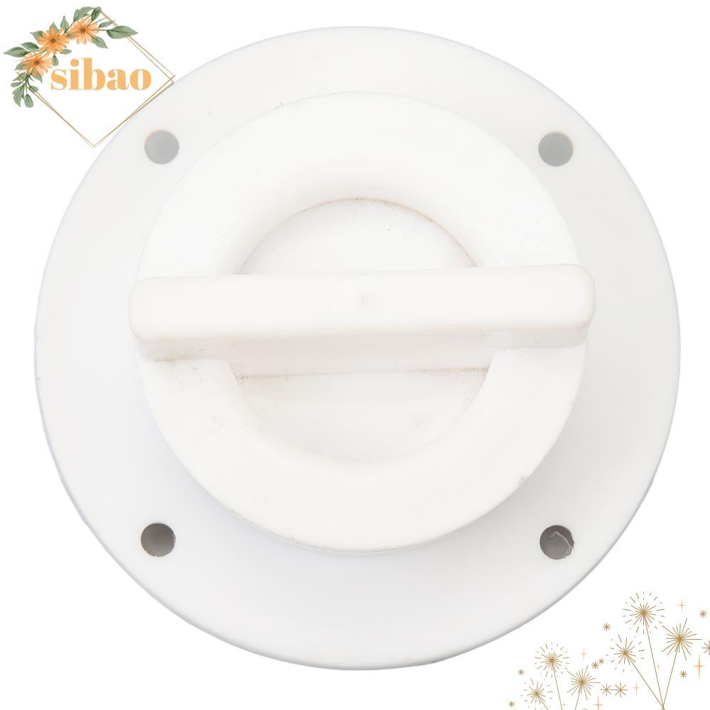 SIBAO Transom Drain Plug ชุดปลั๊กท่อระบายน้ำเรือ ทำจากไนลอนสีขาว ทนทานสำหรับการใช้งานทางทะเล
