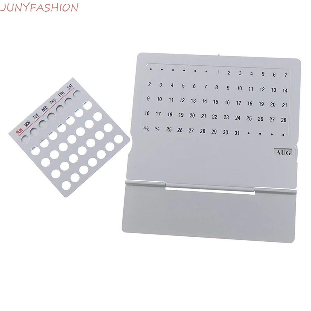 JUNYFASHION ปฏิทิน Super Unique Office Supplies Decor สําหรับ Home English Desk Decor ปฏิทินถาวร