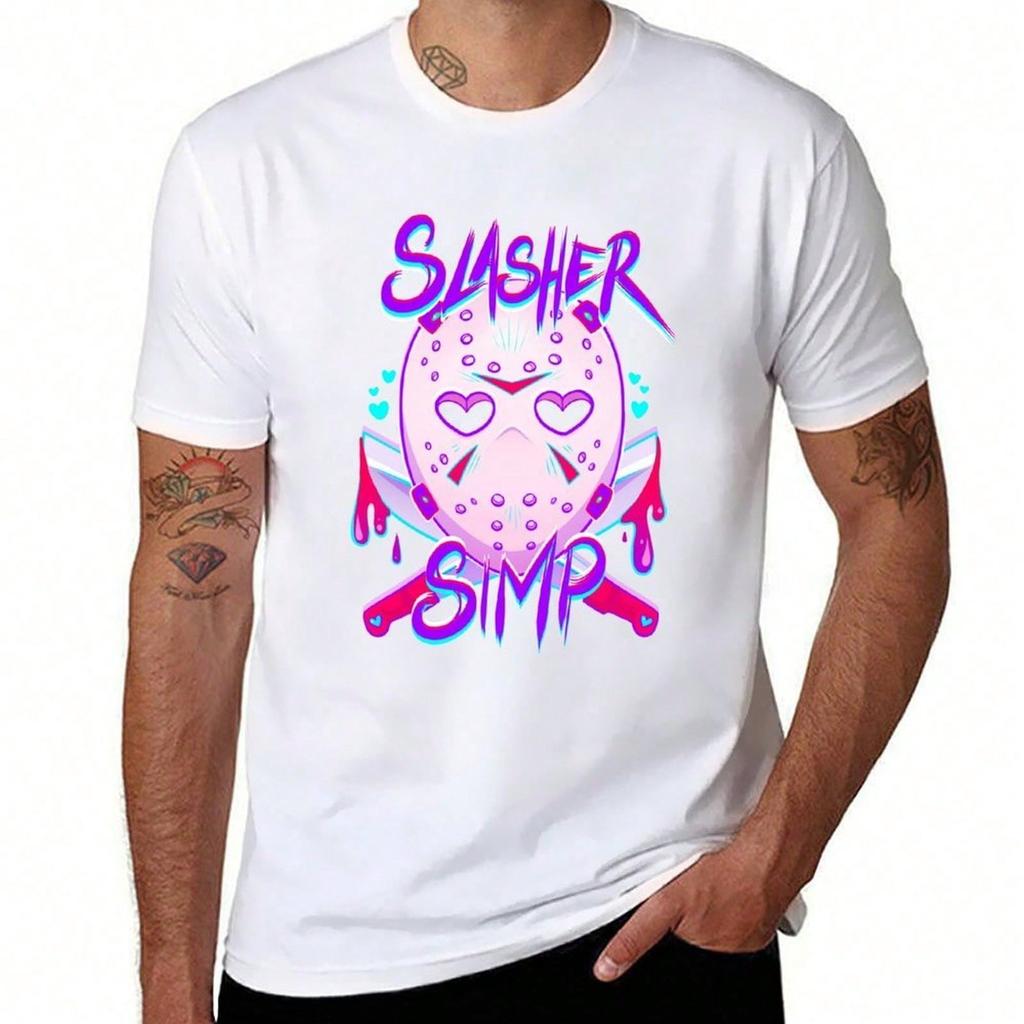Slasher Simp T-Shirt men t shirt cotton 100% t shirt for man 100 percent cotton T-Shirt