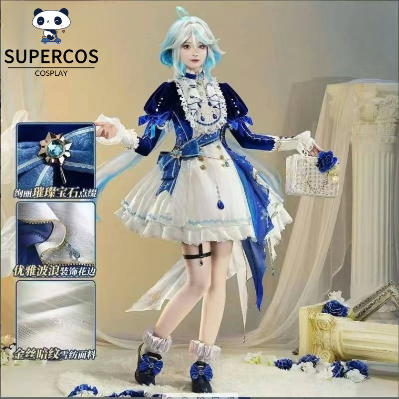 Genshin Impact Cosplay Furina Outfit สำหรับงานComic Conและปาร์ตี้